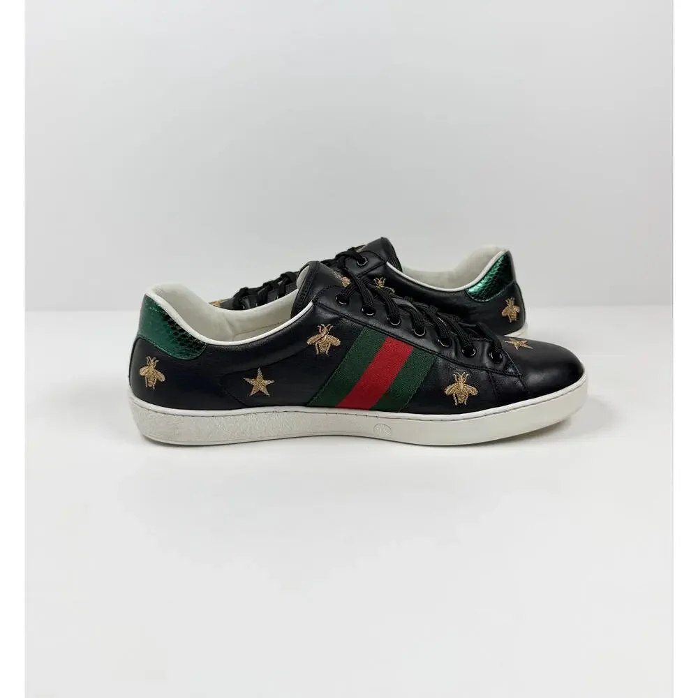 Size 12US - Gucci Ace Bees And Stars Sneakers